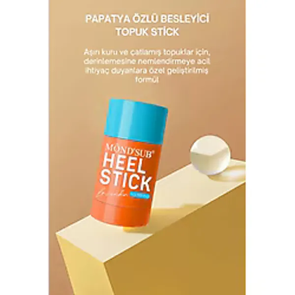MONDSUB Onarıcı Çatlak Topuk Bakım Stick Yoğun Nemlendirici ve Pürüzsüzleştirici Ayak Bakımı Kremi (30G)