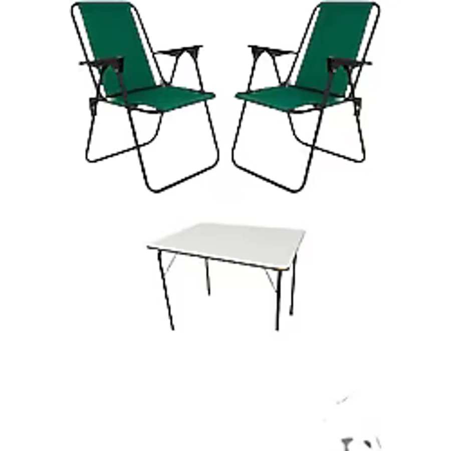 Moniev Litea 50x70 cm 2 Kişilik MDF Kamp Masa Sandalye Takımı