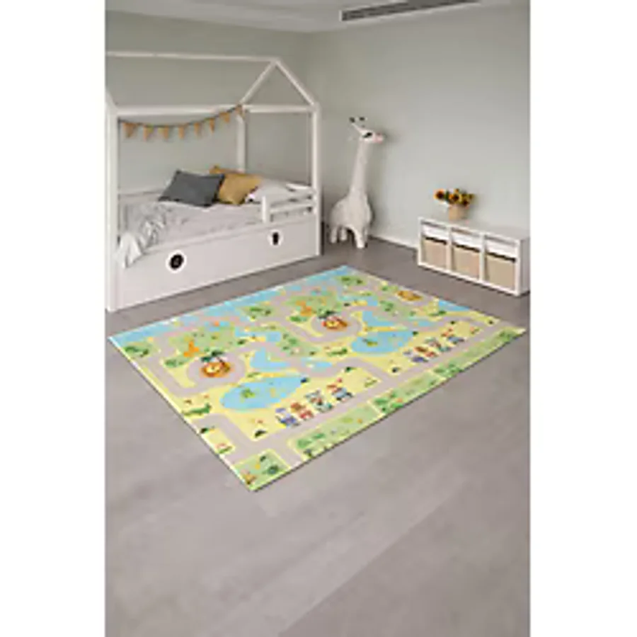 monimu baby Katlanabilir Çift Taraflı Oyun Matı-Oyun Halısı 200x130x1cm (TAŞIMA ÇANTALI)