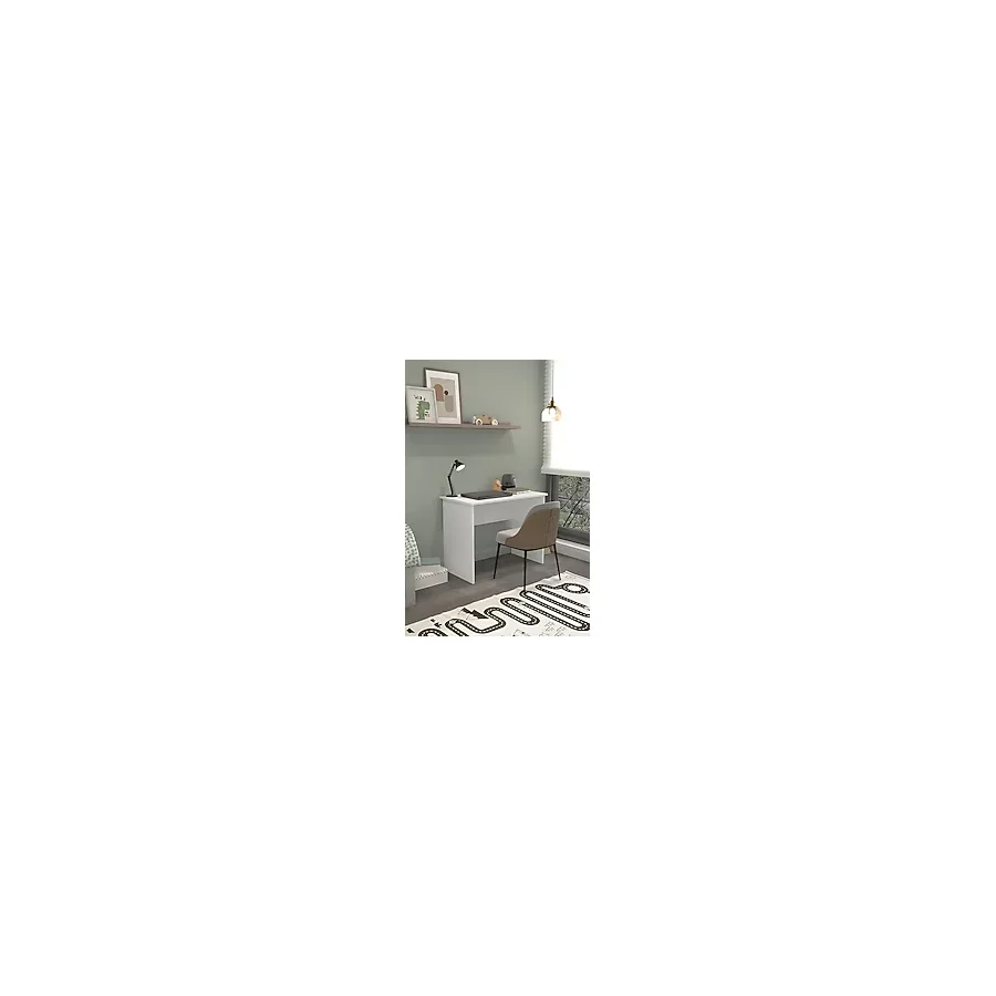 Mono Modern Çalışma Masası 90x60 Cm Bilgisayar Ve Ders Masası Ofis Ve Home Office Masa Beyaz