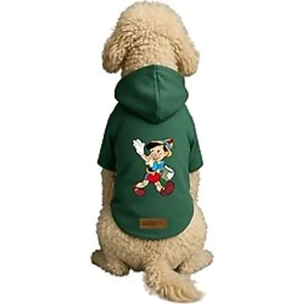 monopetz Baskılı İçi Polarlı Köpek Ve Kedi Kıyafeti Elbisesi - Yeşil Renk Kapüşonlu Hoodie B5487 S
