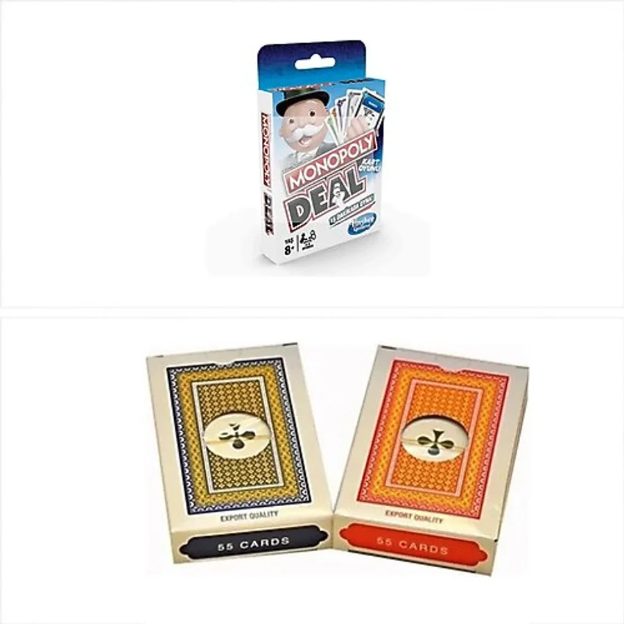 Monopoly Deal Ve 2 Deste İskambil Kağıdı