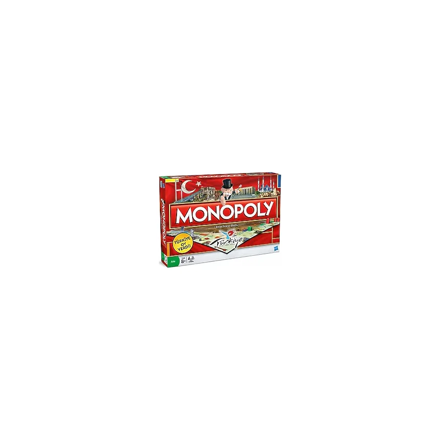 Monopoly Türkiye Kutu Oyunu Anime Temalı Strateji Oyunu 10+ Yaş Aile İçin Eğlenceli Seçenek - Ahşap - Bej - Siyah