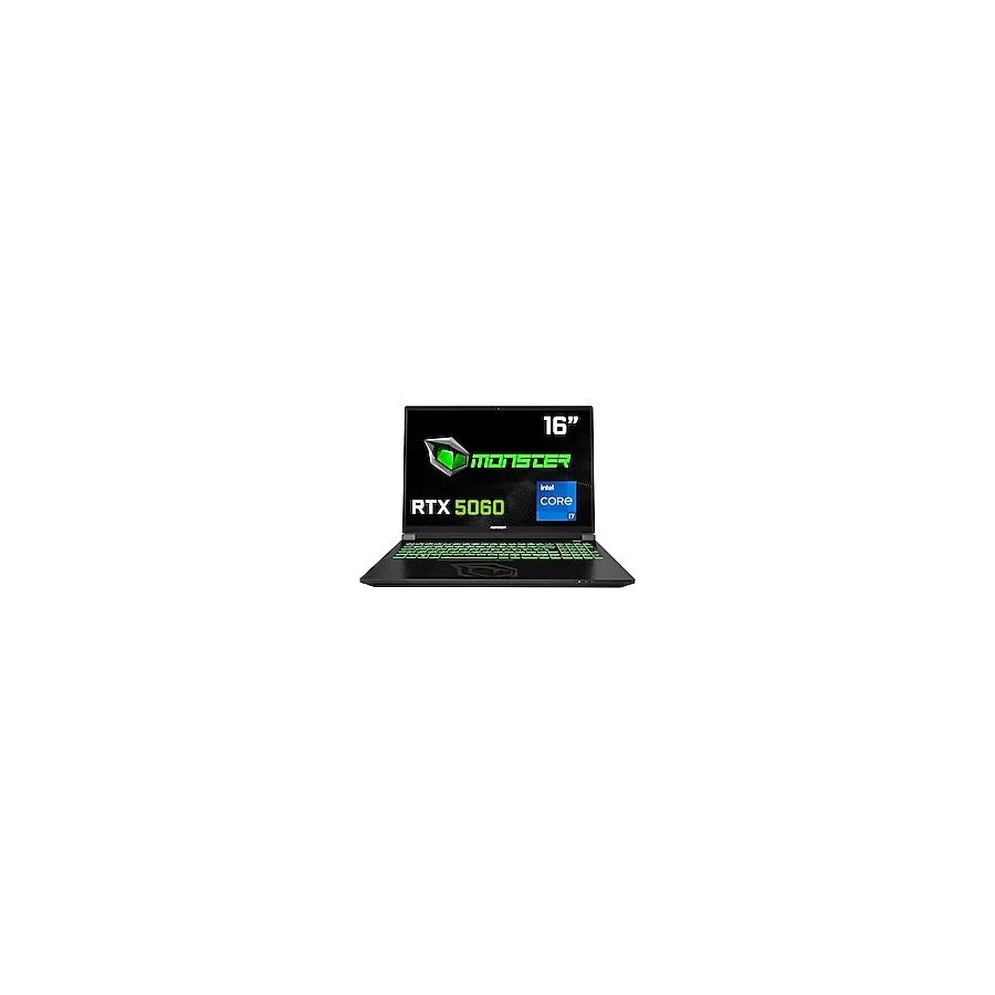 Monster Tulpar T6 V3.3.1 i7-13700HX 16 GB 1 TB SSD RTX5060 16" W11H WUXGA Gaming Laptop
