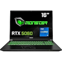 Monster Tulpar T6 V3.3.4 i7-13700HX 16 GB 1 TB SSD RTX5060 16" FreeDos WUXGA Gaming Laptop