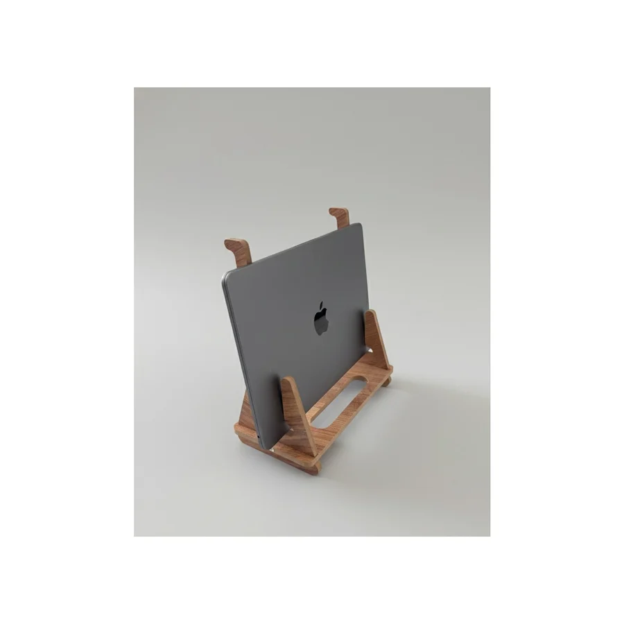 MONTETOYS Ergonomik Ahşap Laptop Standı Laptop Yükseltici Dekoratif ve Tüm Modellerle Uyumlu