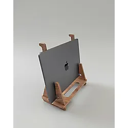 MONTETOYS Ergonomik Ahşap Laptop Standı Laptop Yükseltici Dekoratif ve Tüm Modellerle Uyumlu