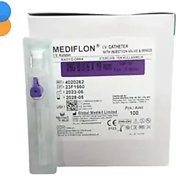 Montreal Mediflon Branül (Intraket) Mor 26G 100 Lü Kutu ( 1 Adet )