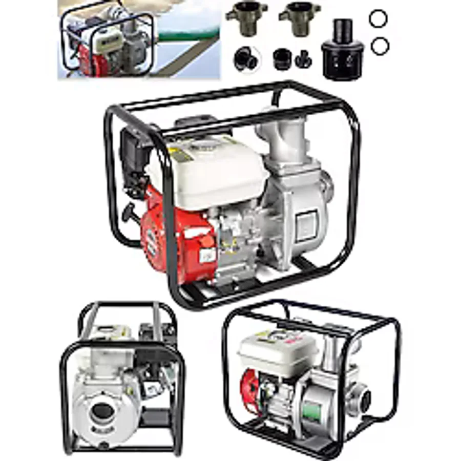 MOONSHOP Alman 9 Hp Turbo Benzinli Su Motoru Motopomp 3 Parmak Yakıt Cimrisi 3 INC-BENZINLI-SU