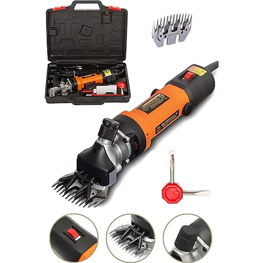Moonshop Pro Seri Metal Şanzuman Seri Kullanım 2400Wf Koyun Keçi Lama Kırpma Makinesi Isımaz Ürün.