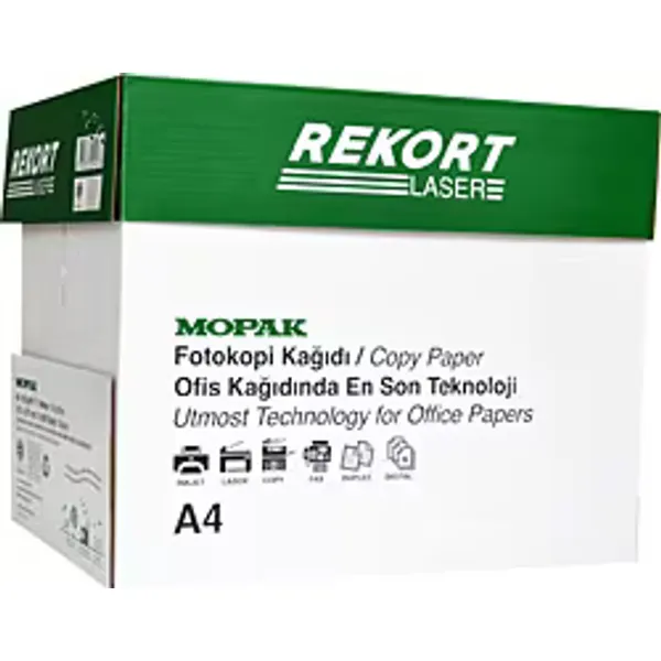 Mopak Rekort A4 80 gr 2500 Yaprak 5'li Paket Fotokopi Kağıdı
