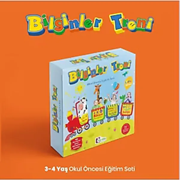 Mor Elma Yayıncılık Bilginler Treni 3 -4 Yaş Okul Öncesi Eğitim Seti