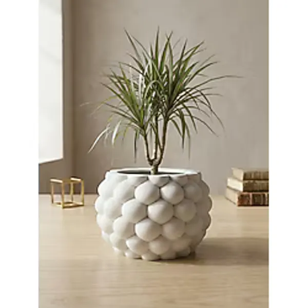 mora store İskandinav Tarz Baloncuklu Bubble Büyük Boy Bohem Dekoratif Saksı 17 cm x 12 cm