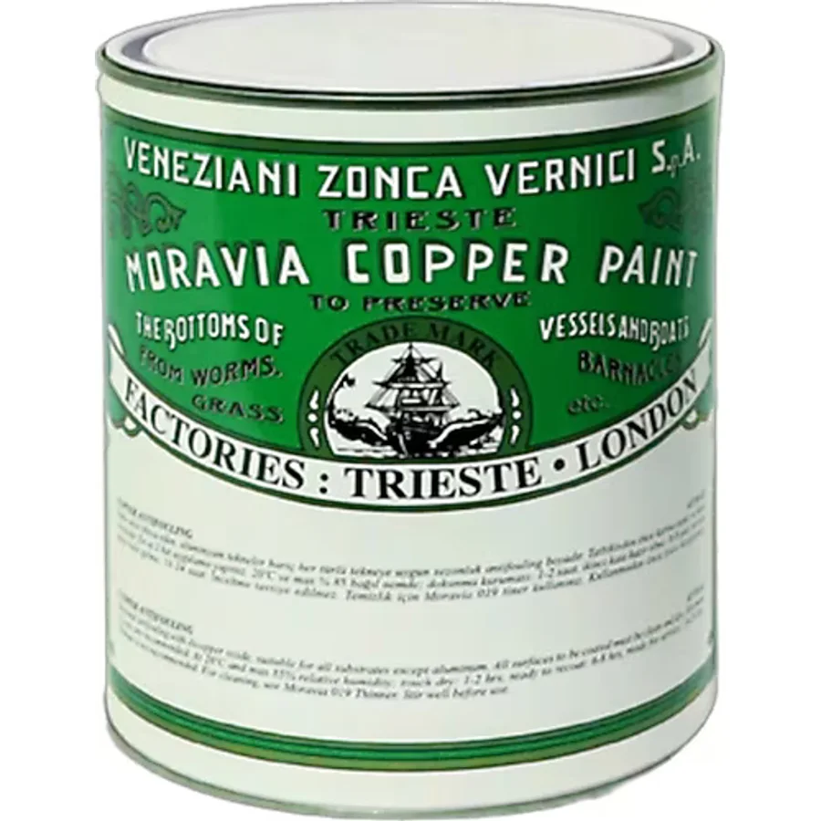 Moravia Copper Paint Antifouling Bakır Esaslı Yeşil Boya Tekne ve Gemi Boyası 1 Kg