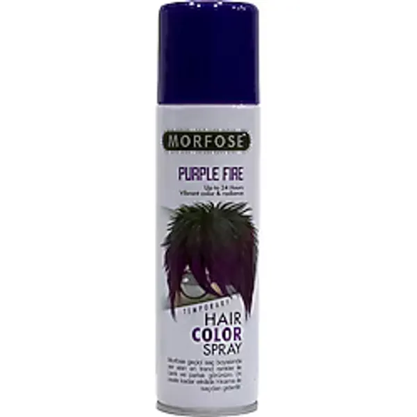 Morfose 24 Saate Kadar Etkili Renkli Saç Spreyi Mor Purple Fire 150 Ml