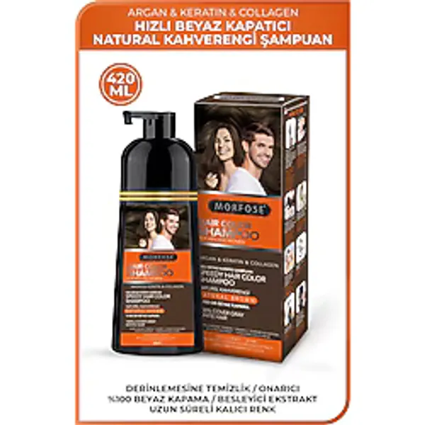 Morfose Hızlı Beyaz Kapatıcı Natural Kahverengi 420 ml Şampuan