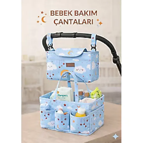 MorPort Premium Bebek Arabası Organizer Çanta I Bebek Bakım Çantası