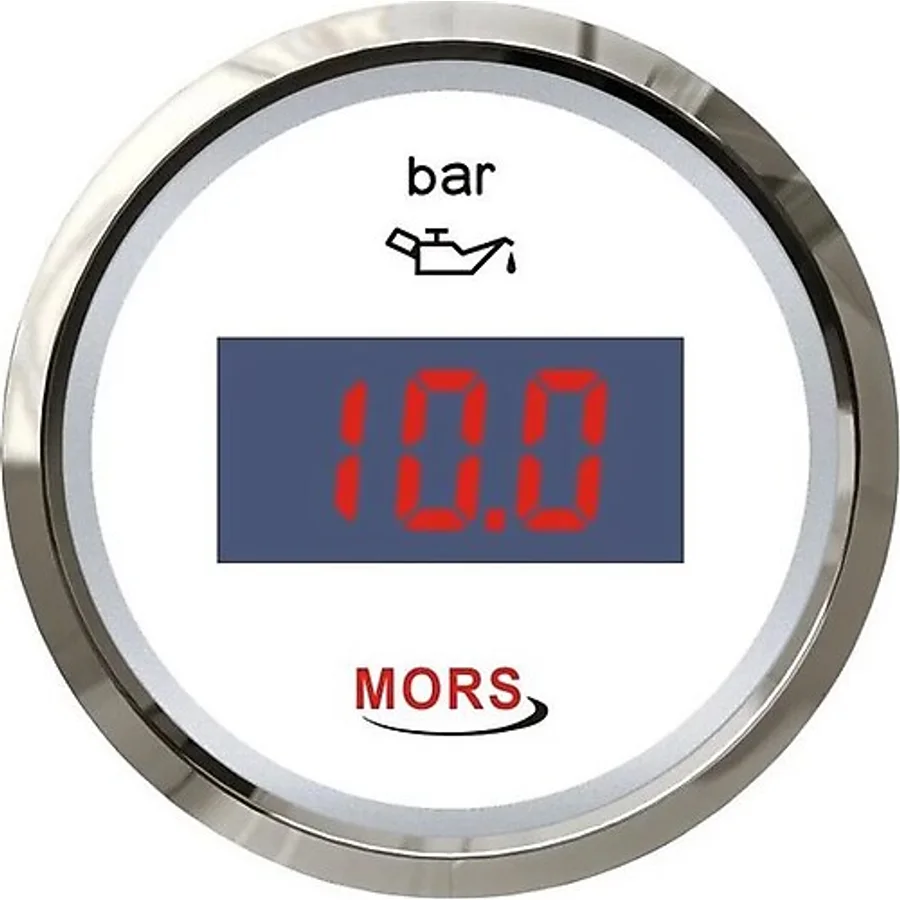 Mors Dijital Yağ Gostergesi Beyaz 10Bar