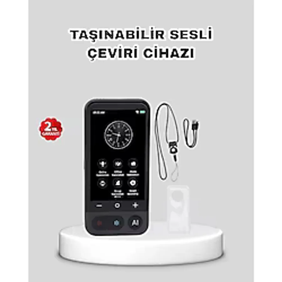 Mossem Taşınabilir Akıllı Sesli Çeviri Cihazı - 139 Dil Desteği, Dokunmatik Ekran
