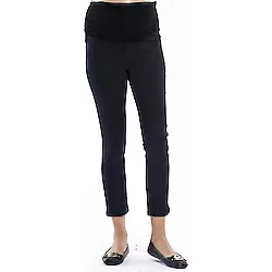 Motherway Siyah Hamile Slimfit Kısa Paça Pantolon Pm213