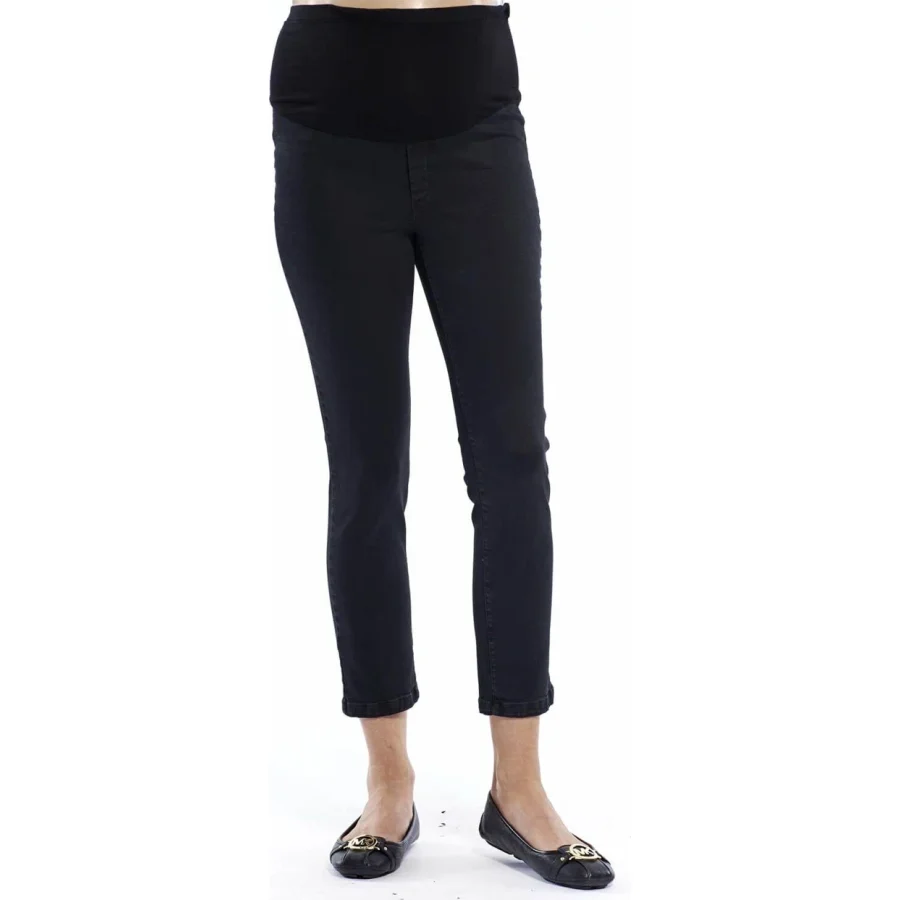Motherway Siyah Hamile Slimfit Kısa Paça Pantolon Pm213