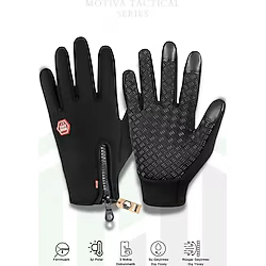 Motiva Tactical Unisex Bisiklet Motosiklet Taktik Eldiven Dokunmatik Rüzgar Geçirmez Kaymaz