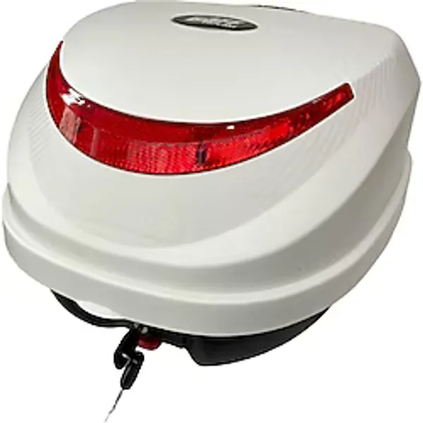 Motoanl Motosiklet Arka Çanta 32 Litre Beyaz Sırt Dayama Pedi Motor Çanta