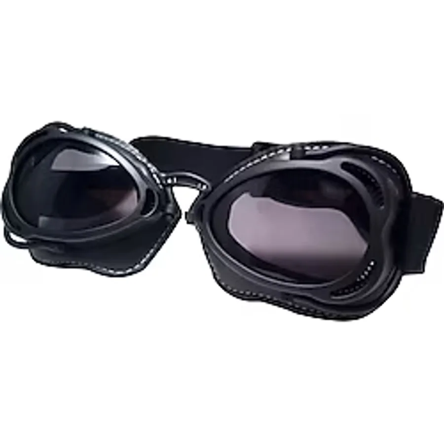 MOTOANL Motosiklet Gözlük Chopper Ve Scooter Model Deri Lastikli Motor Gözlüğü