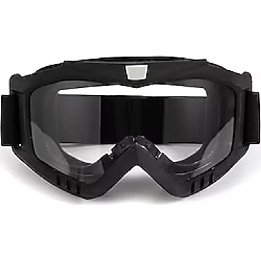 MOTOANL Motosiklet Motocross Gözlük Lastikli Toz Rüzgar Geçirmez Hava Valfli Siyah Kross Mod Motor Gözlüğü