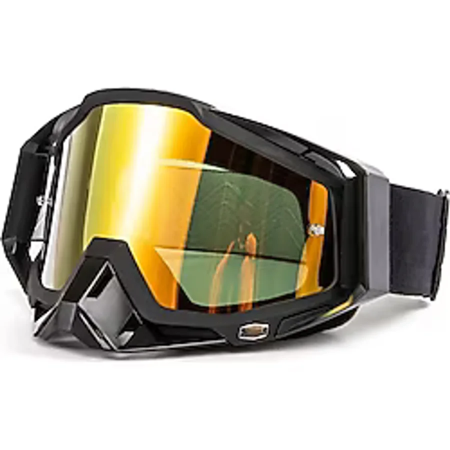 MOTOANL Motosiklet Motocross Gözlük Polikarbonat Lens Profesyonel Mx Atv Enduro Mtb Kross Gözlük Siyah-sarı