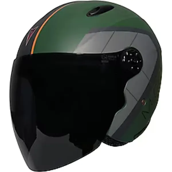 MOTOANL Motosiklet ve Bisiklet Yarım Kask Siyah Cam CE Sertifikalı Abs Material Motor Kaskı Cargo
