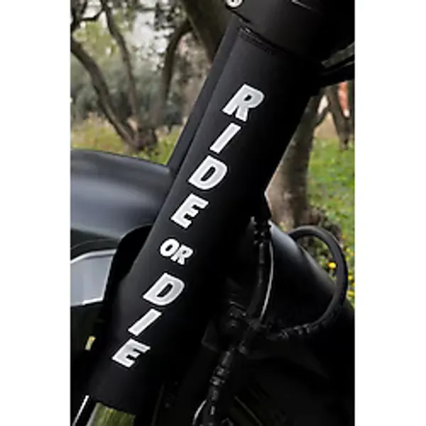 Motobros MOTOSİKLET AMORTİSÖR ÇORABI RİDE OR DİE NEOPREN TOZ GEÇİRMEZ