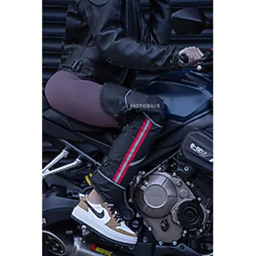 Motobros Motosiklet Kışlık Dizlik Reflektörlü Su Geçirmez Içi Kürk Yünlü