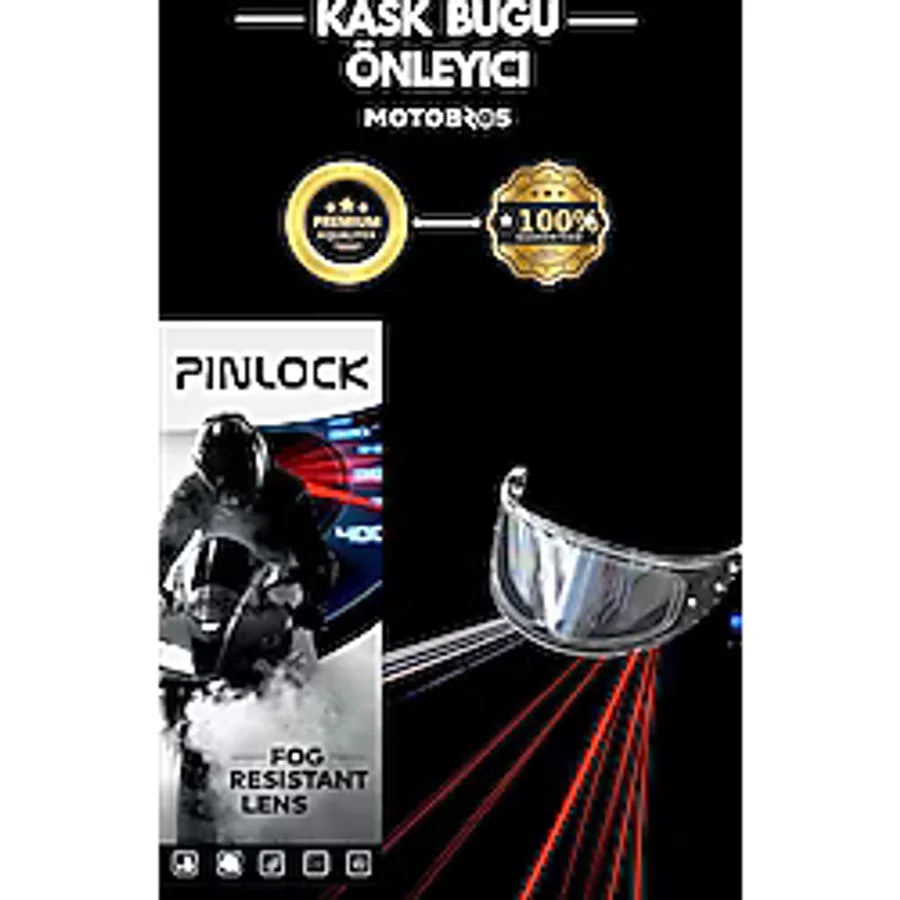 Motobros Ns-14 Kask Buğu Buhar Önleyici Kask Vizörü İçin Pinlock Buğu Önleyici Cam Garantili Anti-Fog