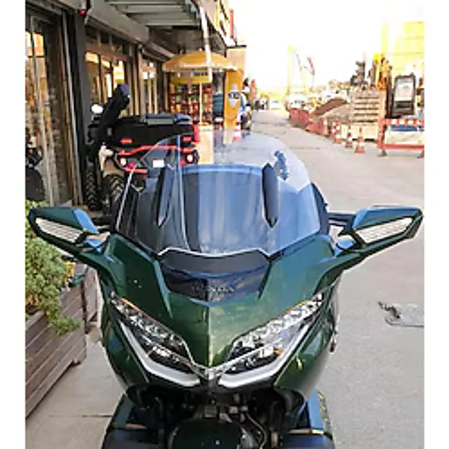 MOTOCAM Honda Goldwing Bagger Ön Cam 2018 2023 Model 38cm Şeffaf Renkli 4mm ORTA BOYLU CAM