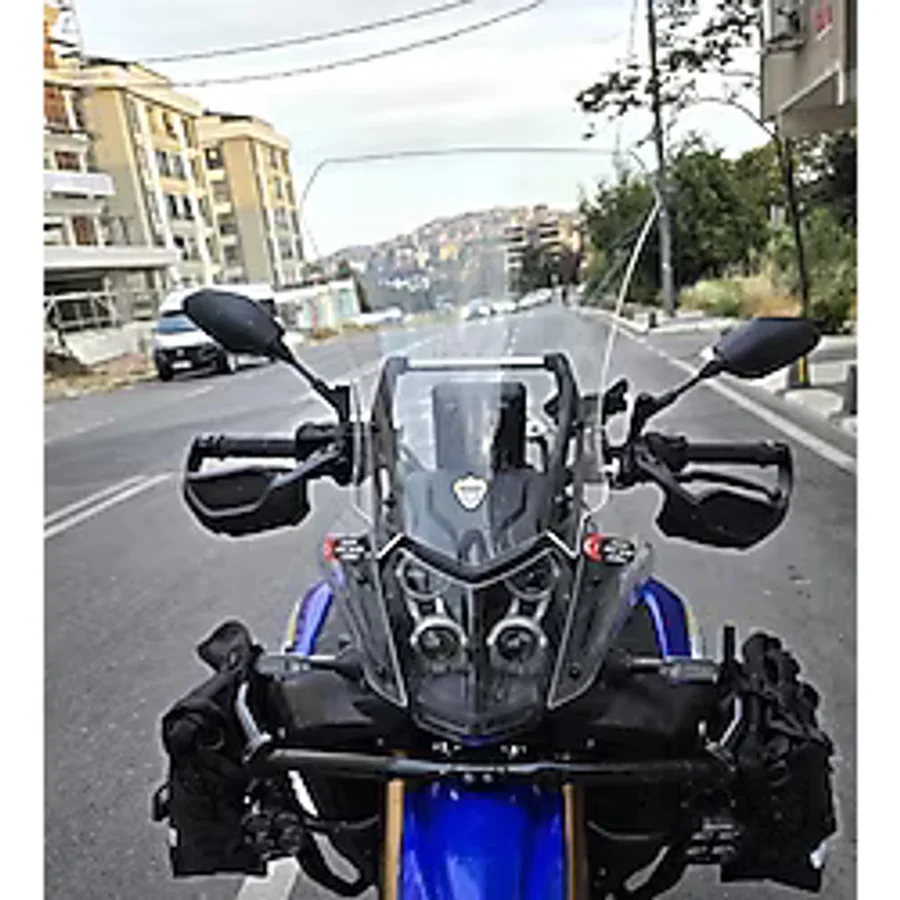 MOTOCAM Yamaha Tenere 700 World Raid Ön Cam 2023-2024 Model 45cm Şeffaf Renkli 4mm