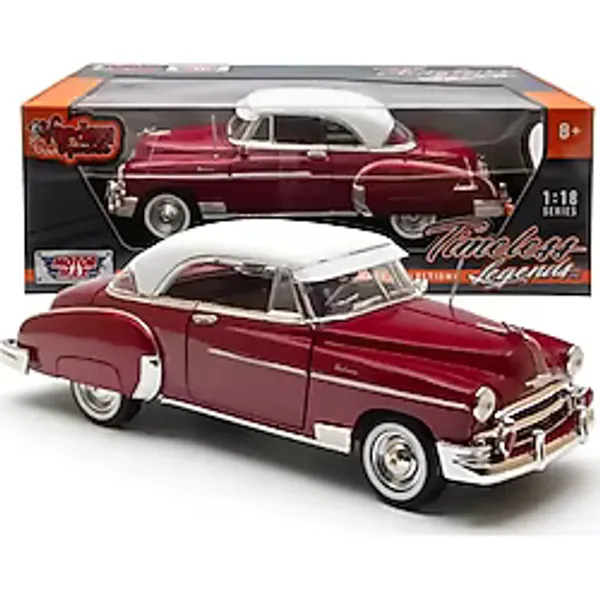 Motormax Motor Max 1:18 1950 Chevy Bel Air Diecast Model Araba Kırmızı
