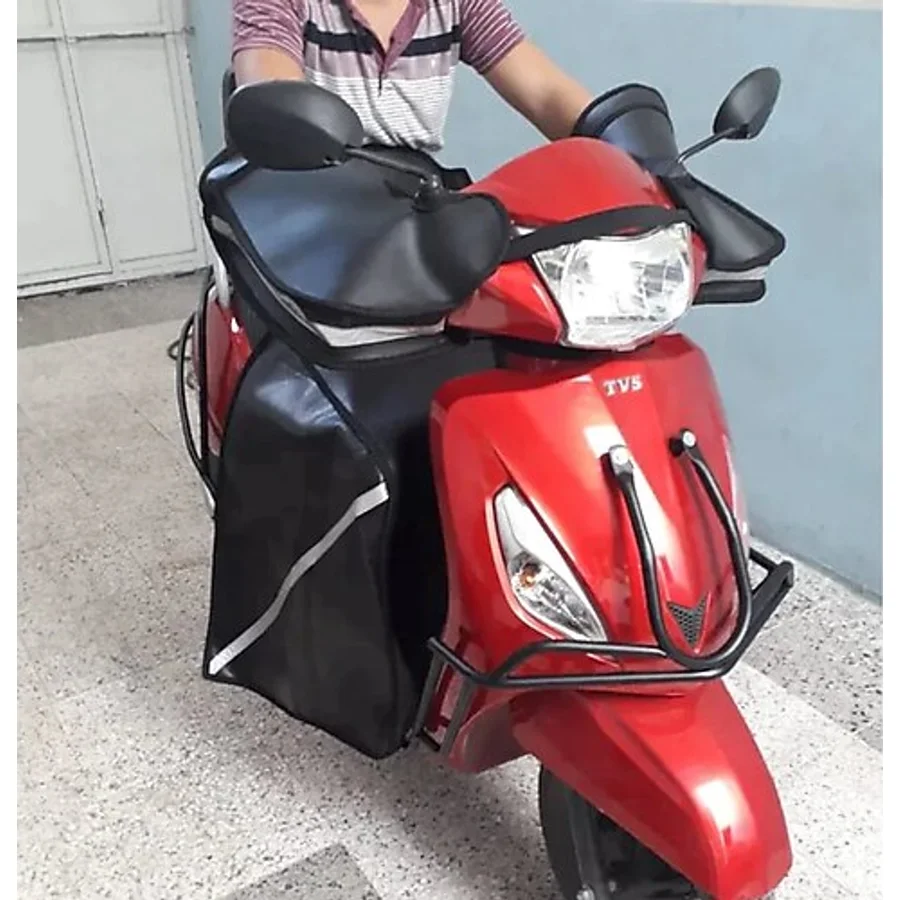 Motorsiklet El Koruma Rüzgarlık++ Diz Örtüsü Birlikte Set
