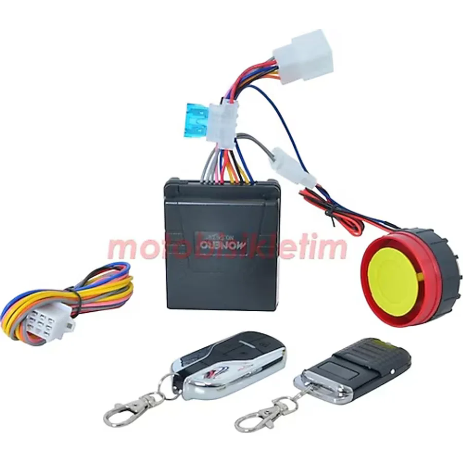 Motosiklet Alarm Seti 100 Metrede Motor Durdurma 125 Desibel