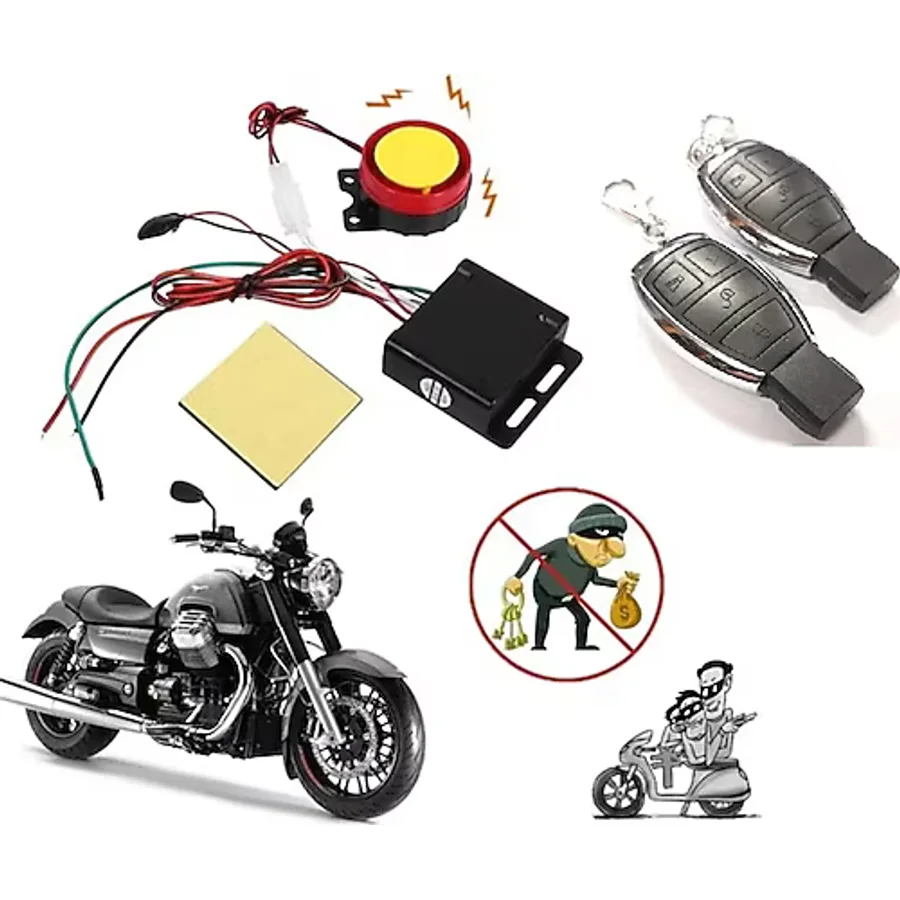 Motosiklet Alarm Uzaktan Kumanda İle Çalıştırma 125Db