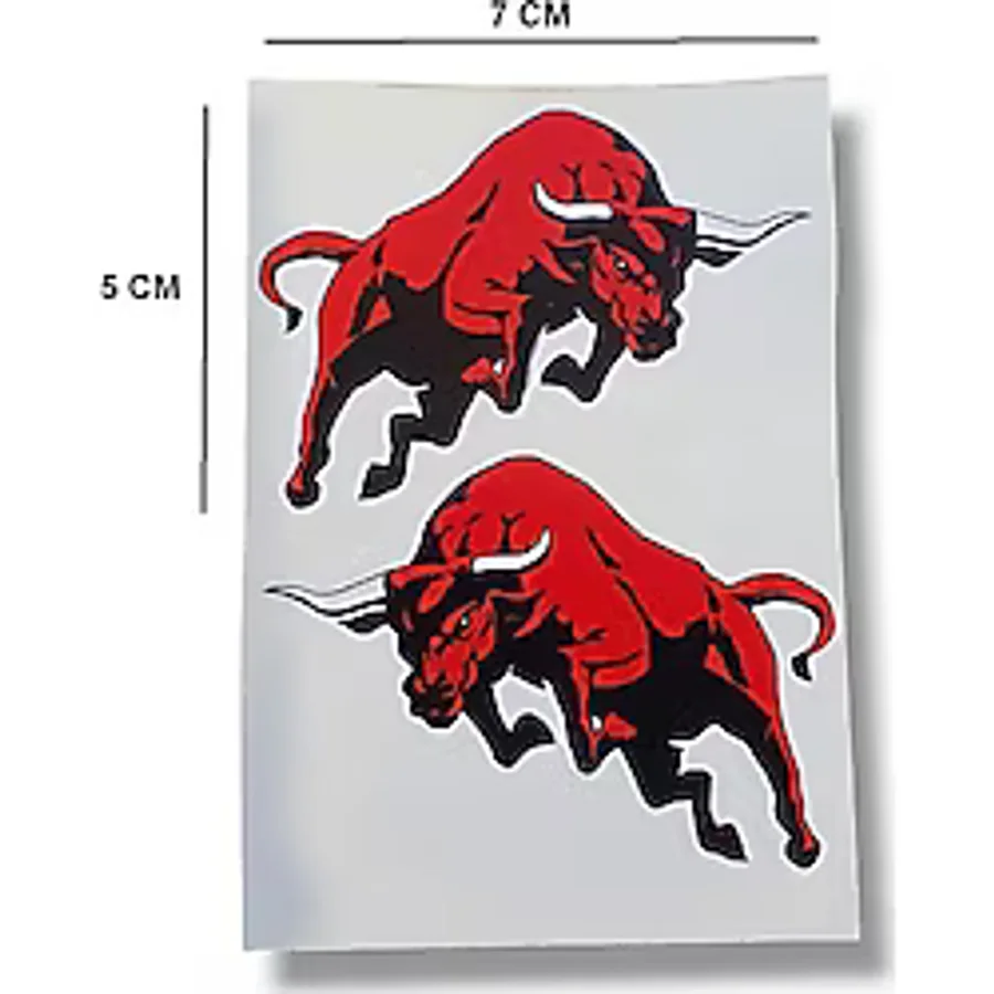 Motosiklet Bisiklet Sticker Sağ- Sol Set Boğa Sticker