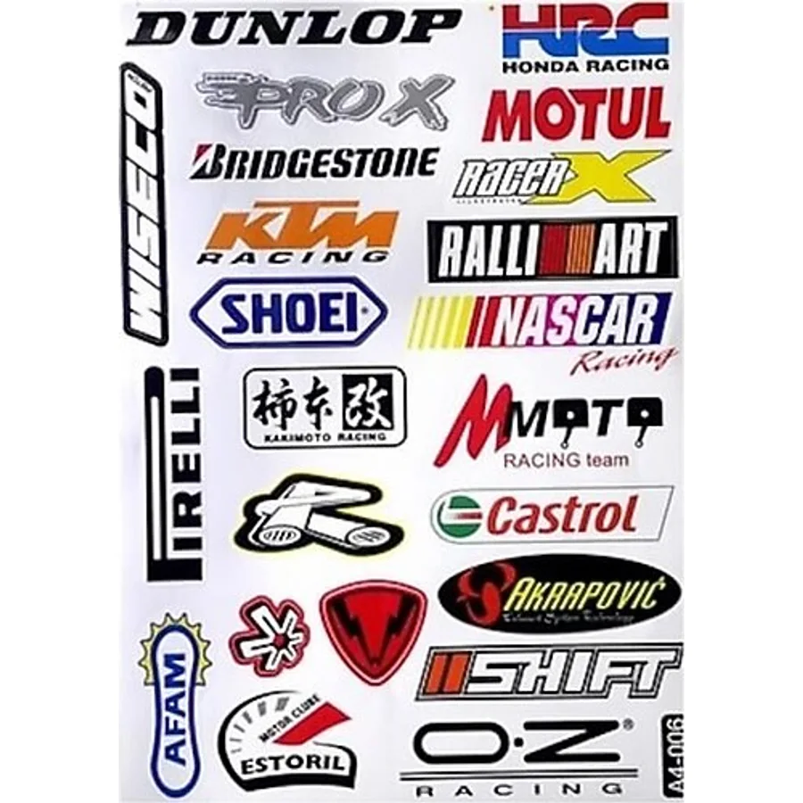Motosiklet Karma Sticker (Etiket) Seti