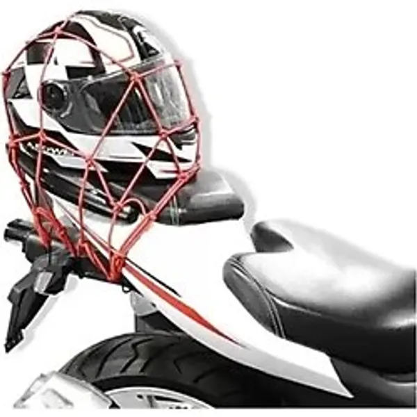 Motosiklet Kask Filesi Kancalı - Siyah