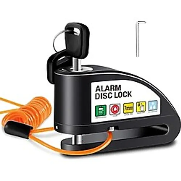 Motosiklet Kilidi, Fren Diski Kilidi, Alarm 110 Db, Yüksek Sesli Motorsiklet Alarmlıdisk Kilidi