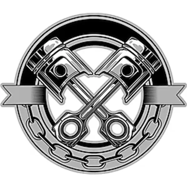 Motosiklet Motor Piston Sticker 15CM