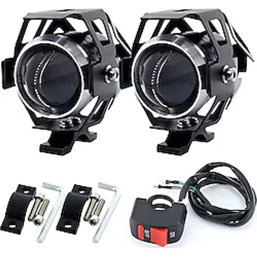 Motosiklet Sis Farı Su Geçirmez U5 Led 3 Modlu