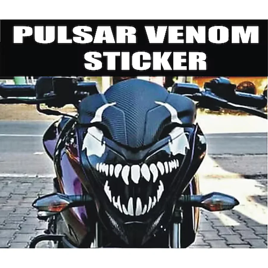 MOTOSİKLET Sticker Pulsar-Venom-Bajaj Uyumlu BEYAZ