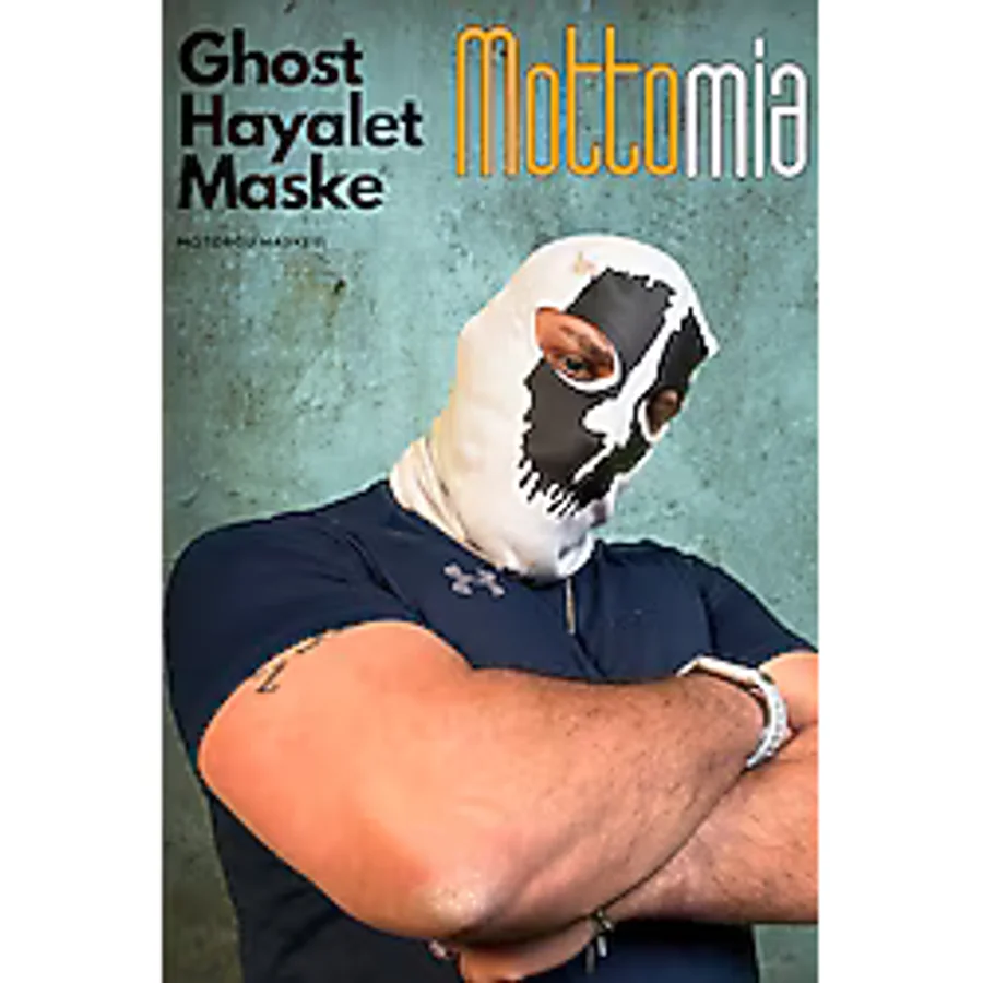 mottomia Beyaz Ghost Maskesi - Call of Duty Tarzı Hayalet Maske Termal Kask İçi Balaklava