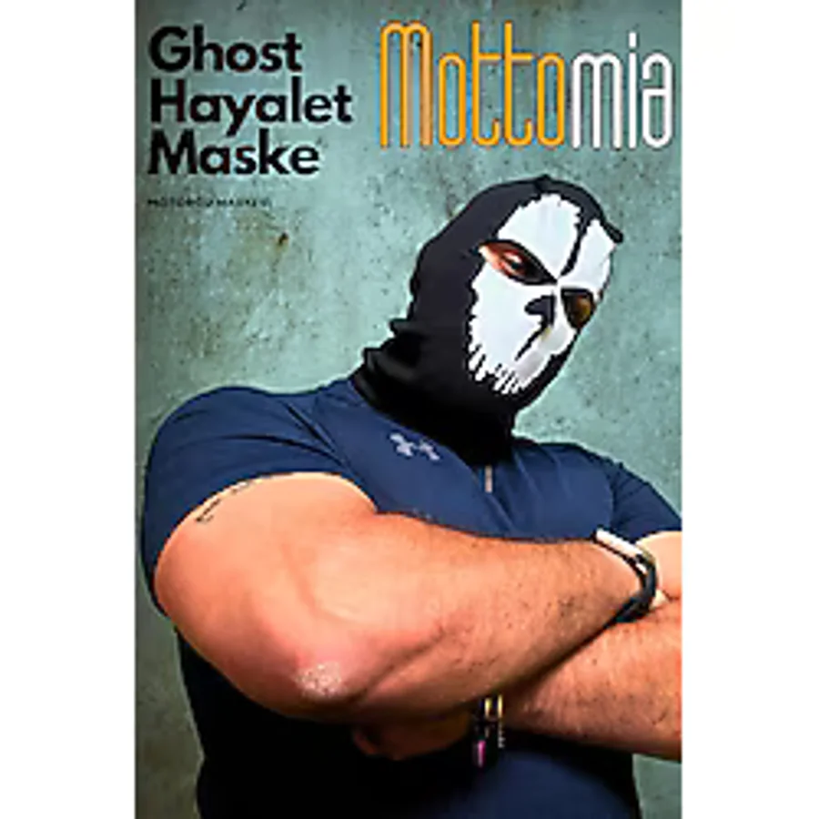 mottomia Ghost Maskesi-hayalet Maske Termal Kask Içi Balaklava Ve Boyunluk Motorcu/kayakçılar Model 2