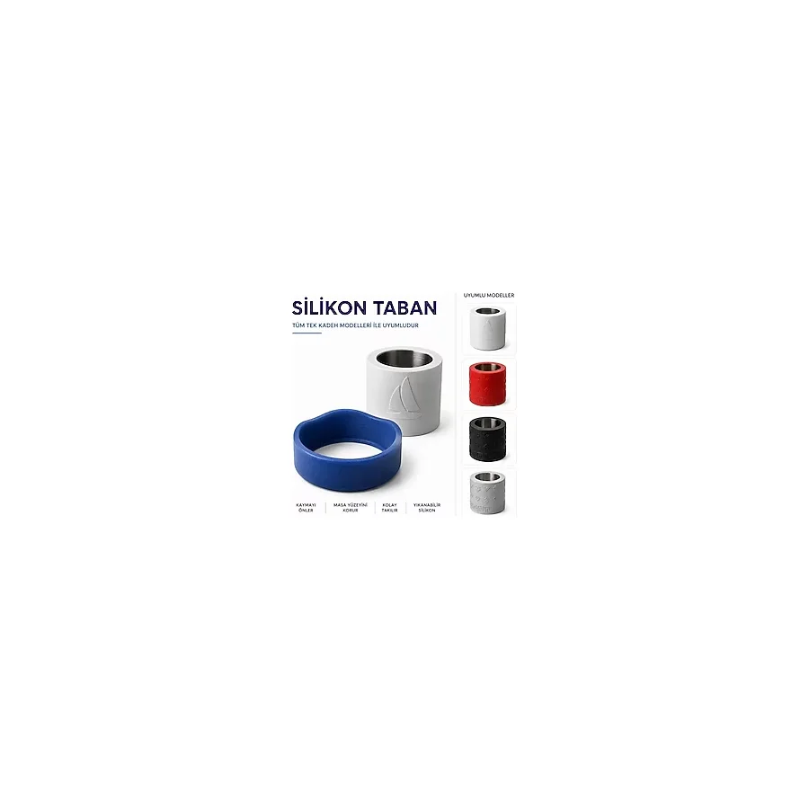 Mottopi Ehlikeyf Silikon Kaydırmaz Taban Halkası Tek Kadeh ,silikon Taban,tek Kadeh Ehlikeyf,ehlikeyf Kaymaz Silikon Taban